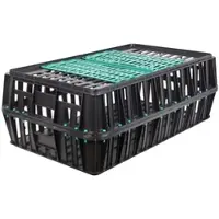 VOSS.farming Geflügeltransportkiste mit Schiebetür (83x50,5x31cm)