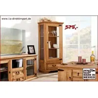 1a Direktimport Original Mexico Vitrine Sammlervitrine, Pinie massiv