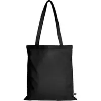 TEXXILLA 10er | 100er | 250er Pack Fairtrade Baumwolltasche - 14 Farben | mit zwei langen Henkeln | 38x42cm | Jutebeutel | Einkaufstasche | unbedruckt, schwarz