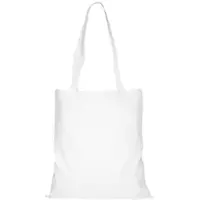 TEXXILLA 10er Pack Baumwolltasche - 28 Farben | mit Zwei Langen Henkeln | 38x42cm, weiß, 100 Stück