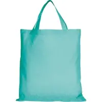 TEXXILLA 10er Pack Baumwolltasche - 28 Farben | mit zwei kurzen Henkeln | 38x42cm, mint, 10 Stück