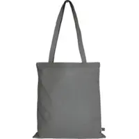 TEXXILLA 10er | 100er | 250er Pack Fairtrade Baumwolltasche - 14 Farben | mit zwei langen Henkeln | 38x42cm | Jutebeutel | Einkaufstasche | unbedruckt, stahlgrau