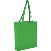 TEXXILLA 10er Pack Baumwolltasche - OEKO-TEX 100 zertifiziert | mit zwei langen Henkeln, Boden- und Seitenfalte | 38x42cm | Jutebeutel | Einkaufstasche | unbedruckt, maigrün, 10 Stück