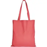 TEXXILLA 10er Pack Baumwolltasche - 28 Farben | mit Zwei Langen Henkeln | 38x42cm, lachs, 25 Stück