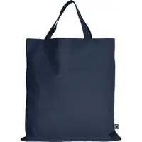 TEXXILLA 10er | 100er | 250er Pack Fairtrade Baumwolltasche - 14 Farben | mit zwei kurzen Henkeln | 38x42cm | Jutebeutel | Einkaufstasche | unbedruckt, dunkelblau