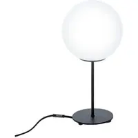 Fischer Leuchten LED Tischleuchte Beistelllampe Nachttischlampe Schlafzimmerleuchte Wohnzimmerlampe, Metall Glaskugel, 11W 1055lm warmweiß, H 41,5 cm