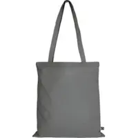 TEXXILLA 10er | 100er | 250er Pack Fairtrade Baumwolltasche - 14 Farben | mit zwei langen Henkeln | 38x42cm | Jutebeutel | Einkaufstasche | unbedruckt, stahlgrau