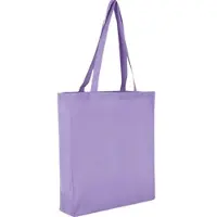 TEXXILLA 10er Pack Baumwolltasche - OEKO-TEX 100 zertifiziert | mit zwei langen Henkeln, Boden- und Seitenfalte | 38x42cm | Jutebeutel | Einkaufstasche | unbedruckt, lavendel, 10 Stück