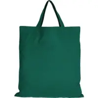 TEXXILLA 10er Pack Baumwolltasche - 28 Farben | mit zwei kurzen Henkeln | 38x42cm, waldgrün, 10 Stück