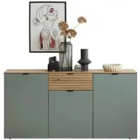 Premium Living Sideboard Memphis Grün/Eiche Artisan