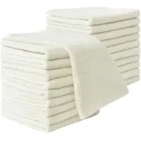 NatureMark Handtuch Frottier, natur-creme, 30 x 50 cm, Gästetuch, aus 100% Baumwolle, 400 g/m2, 20 Stück
