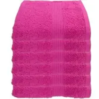 Julie Julsen Handtuch pink, 50 x 100 cm, mit Bordüre, aus 100% Baumwolle, 500 g/m2, 6 Stück