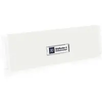 JU-Metallwarenfabrik JU Briefeinwurf Einwurfklappe Briefkastenklappe Einwurfblende 02-183, verkehrsweiß, 270x78mm