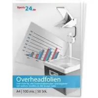 Laminierfolien24 Overhead-Folien für Tintenstrahlkopierer und drucker s/w und farbig DIN A4
