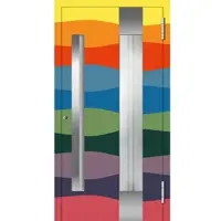 Haustuerenland.de Aluminium Haustür mit Griffmulde "PHILIPPA" 78 mm RC2 Wunsch-RAL-Farbe beidseitig außen öffnend DIN rechts