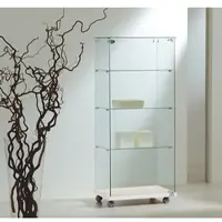 JTI-Vitrine Glas Vitrine auf Rollen abschließbar JT-LL614E