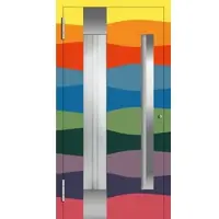 Haustuerenland.de Aluminium Haustür mit Griffmulde "PHILIPPA" 78 mm RC2 Wunsch-RAL-Farbe außen öffnend DIN links