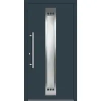 Haustuerenland.de Aluminium-Kunststoff Haustür "VANESSA" RC2 Anthrazit RAL 7016 innen öffnend DIN links