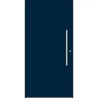Haustuerenland.de RC2 Aluminium Haustür nach Maß "MARIT" 60 mm Stahlblau RAL 5011 beidseitig innen öffnend DIN rechts