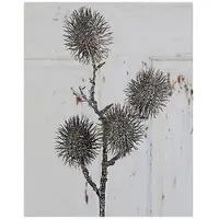 H Andreas Belles Fleurs Künstlicher Rambutanfruchtzweig, 4-fach, 60 cm, braun-weiß