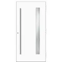 Haustuerenland.de Aluminium Haustür nach Maß "PALOMA" 90 mm RC2 Weiß RAL 9016 beidseitig außen öffnend DIN rechts