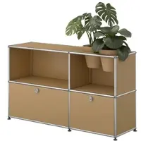 USM United Soft USM Haller Sideboard mit zwei Klapptüren und Pflanzeneinsatz Beige