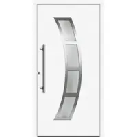 Haustuerenland.de Aluminium-Kunststoff Haustür "SONJA" RC2 Weiß RAL 9016 beidseitig innen öffnend DIN links