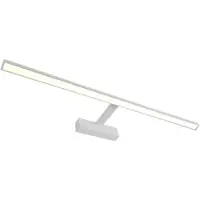 Papuq LED-Wandleuchte 90 cm, matt weiß, 20 W warmweiß 3000 K, schwenkbar.