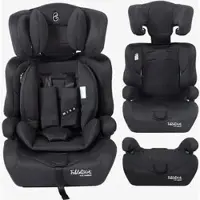 FableKids Kindersitz Mika R129, von 76-150 cm, 0-36kg, schwarz, für 1,5-12 Jahre