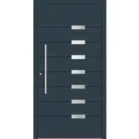 Haustuerenland.de RC2 Aluminium Haustür "VIVIEN" 78 mm Anthrazit RAL 7016 beidseitig innen öffnend DIN links