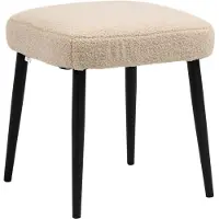 HOMCOM Fußhocker mit Stahlbeinen 838-336V00