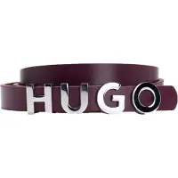 HUGO Gürtel aus italienischem Leder mit Logo-Schließe