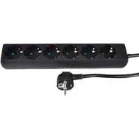 FREI 6-FACH DOSE SW 5 - Steckdosenleiste, 6-fach, 5 m, schwarz