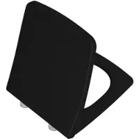 Vitra Metropole Slim Wrap WC-Sitz 132-483R009 mit Absenkautomatik und Schnellverschluss, abnehmbar, schwarz matt