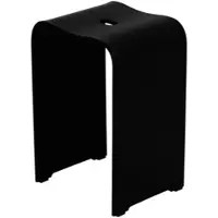 SAT Hocker freistehend 33x48x27,5 cm schwarz matt SATSTOLPLASTC