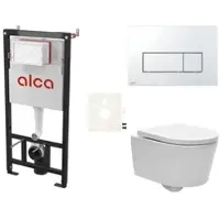 SAT Alca Wand-WC Set für Vorwandmontage + Brevis WC SIKOASW8
