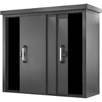 PRIMEYARD 210 x 78 cm Gartenschrank XL, anthrazit - (GFPV00928)