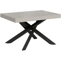 Itamoby Volantis Cashmere Ausziehtisch 120/224x90 cm mit anthrazitfarbenen Beinen
