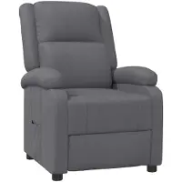 vidaXL Relaxsessel Grau Kunstleder
