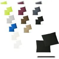 EXKLUSIV HEIMTEXTIL Kissenhülle Kissenbezug Doppelpack mit Reißverschluss hochwertige Jersey hohe Qualität Schwarz 80 x 80 cm