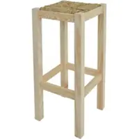 Aranaz MUEBLEAR - Rustikaler Hocker hoch ohne Finish