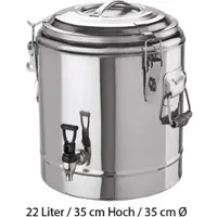 GVK Doppelwandiger Thermogetränkebehälter 22 Liter Edelstahl