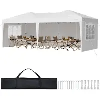StarTech.com Faltpavillon Pavillon 5,9x2,96x2,65m - Festzelt Gartenzelt mit Seitenwänden - Partyzelt Outdoor Gartenpavillon