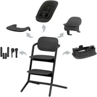 Cybex GOLD Bundle Treppenhochstuhl Lemo 2.0 5-in-1 Set, schwarz