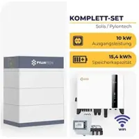 Solis S6-EH3P10K-H-EU Hybrid-Wechselrichter 10 kW mit 15,4 kWh Pylontech Force H3