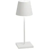 Zafferano Poldina Pro Mini White wiederaufladbare und dimmbare LED-Tischlampe mit einer Akkulaufzeit von bis zu 12 Stunden