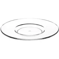 Monouso - Wiederverwendbare Plastikteller für Tasse "Cappuccino" Transparent 166ml (6 Stück)