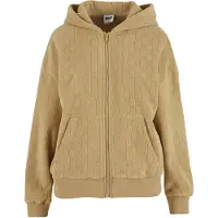 Urban Classics Jacquard Velvet Oversized Reißverschlusspullover
