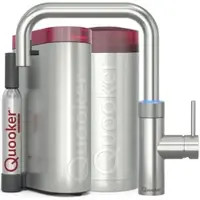 Quooker Flex Square COMBI CUBE Voll-Edelstahl *7 Jahre Garantie & CUBE Filter Starter Paket* FXSSST COMBI CUBE2