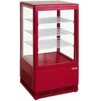 Saro Mini-Umluftkühlvitrine Modell SC 70 rot